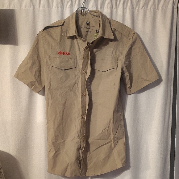 boy scouts of America Other - Men's Casual Tan Button Down Shirt